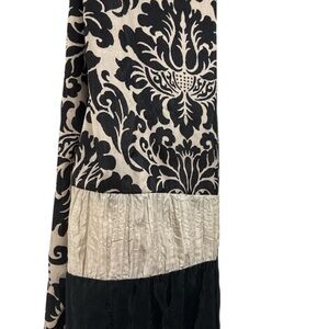 Elegant Black Cream champagne shower curtain Croft & barrow Kohl’s